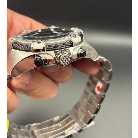 Invicta Bolt 25512 Mens 52mm Stainless Steel Chronograph Quartz 100m NIBWT - Picture 10 of 17